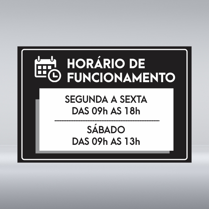 Placa Sinalização Condomínio - Salão De Jogos Horário Funcionamento